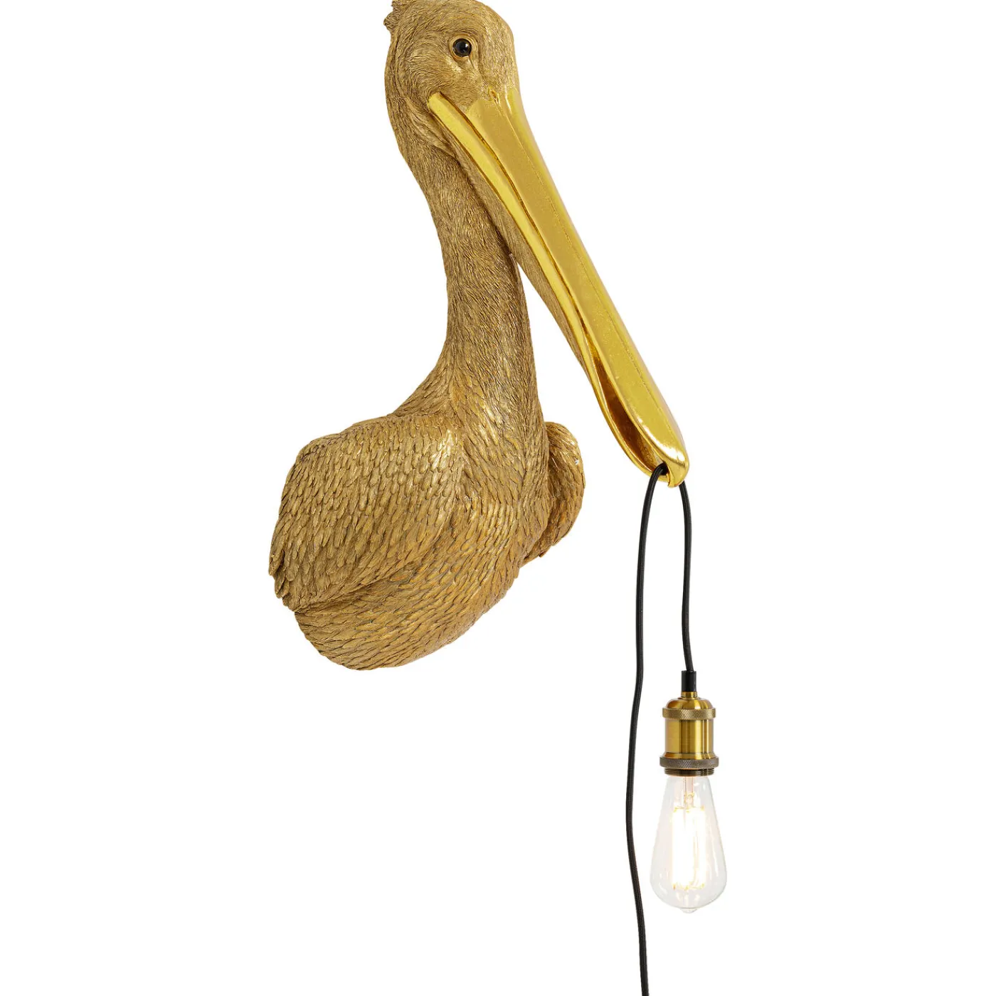 KARE Design Applique Animal Spoonbill Dore 29X62Cm