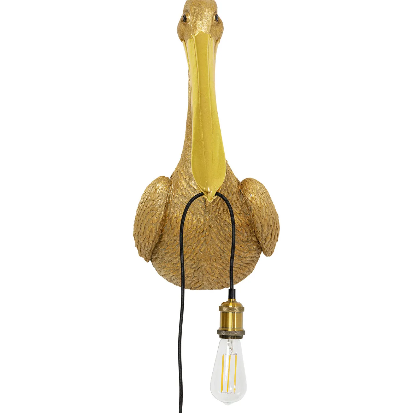 KARE Design Applique Animal Spoonbill Dore 29X62Cm