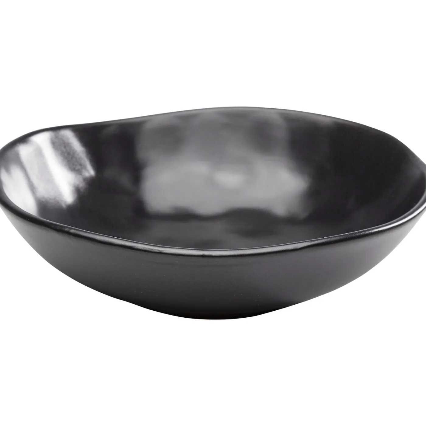 KARE Design Assiette Creuse Organic Noire O22Cm