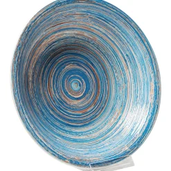 KARE Design Assiette Creuse Swirl Bleu O21Cm