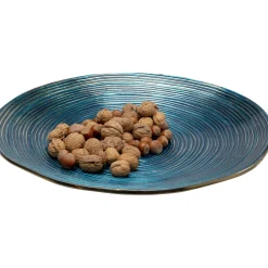KARE Design Assiette Décorative Melia Bleu Fonce O46Cm