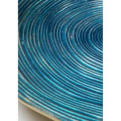 KARE Design Assiette Décorative Melia Bleu Fonce O46Cm