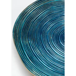 KARE Design Assiette Décorative Melia Bleu Fonce O46Cm