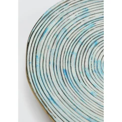 KARE Design Assiette Décorative Melia Bleu Clair O37Cm