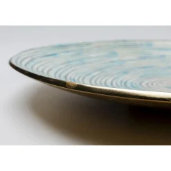 KARE Design Assiette Décorative Melia Bleu Clair O37Cm