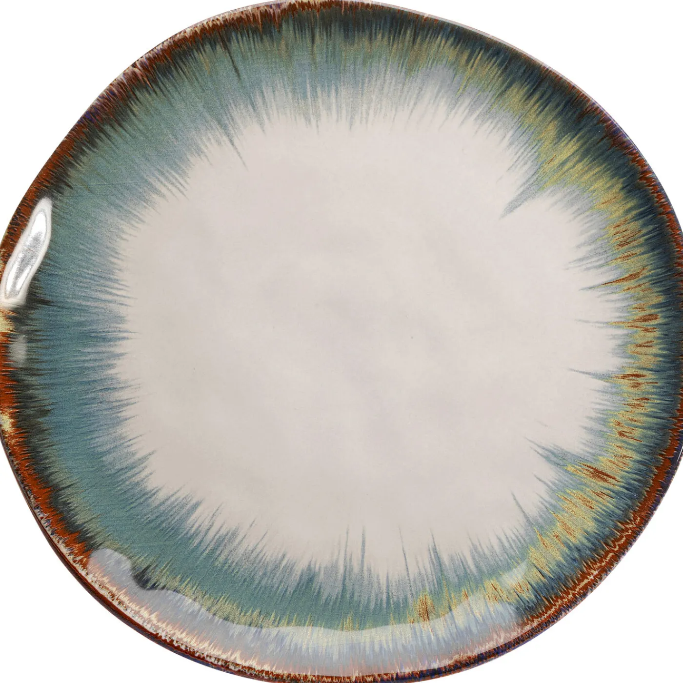 KARE Design Assiette Laguna Bleu O26Cm