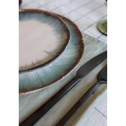 KARE Design Assiette Laguna Bleu O26Cm