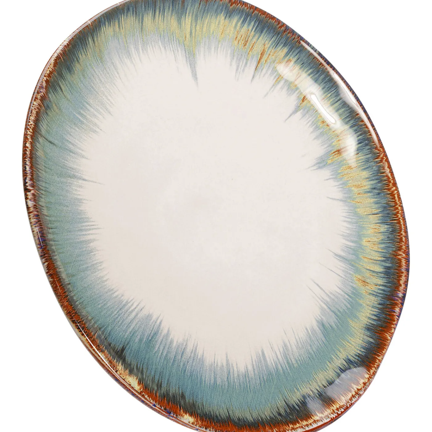 KARE Design Assiette Laguna Bleu O26Cm