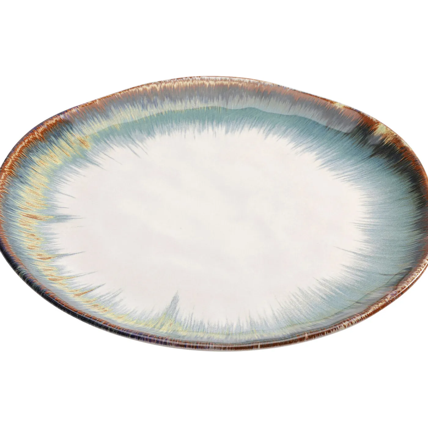 KARE Design Assiette Laguna Bleu O26Cm