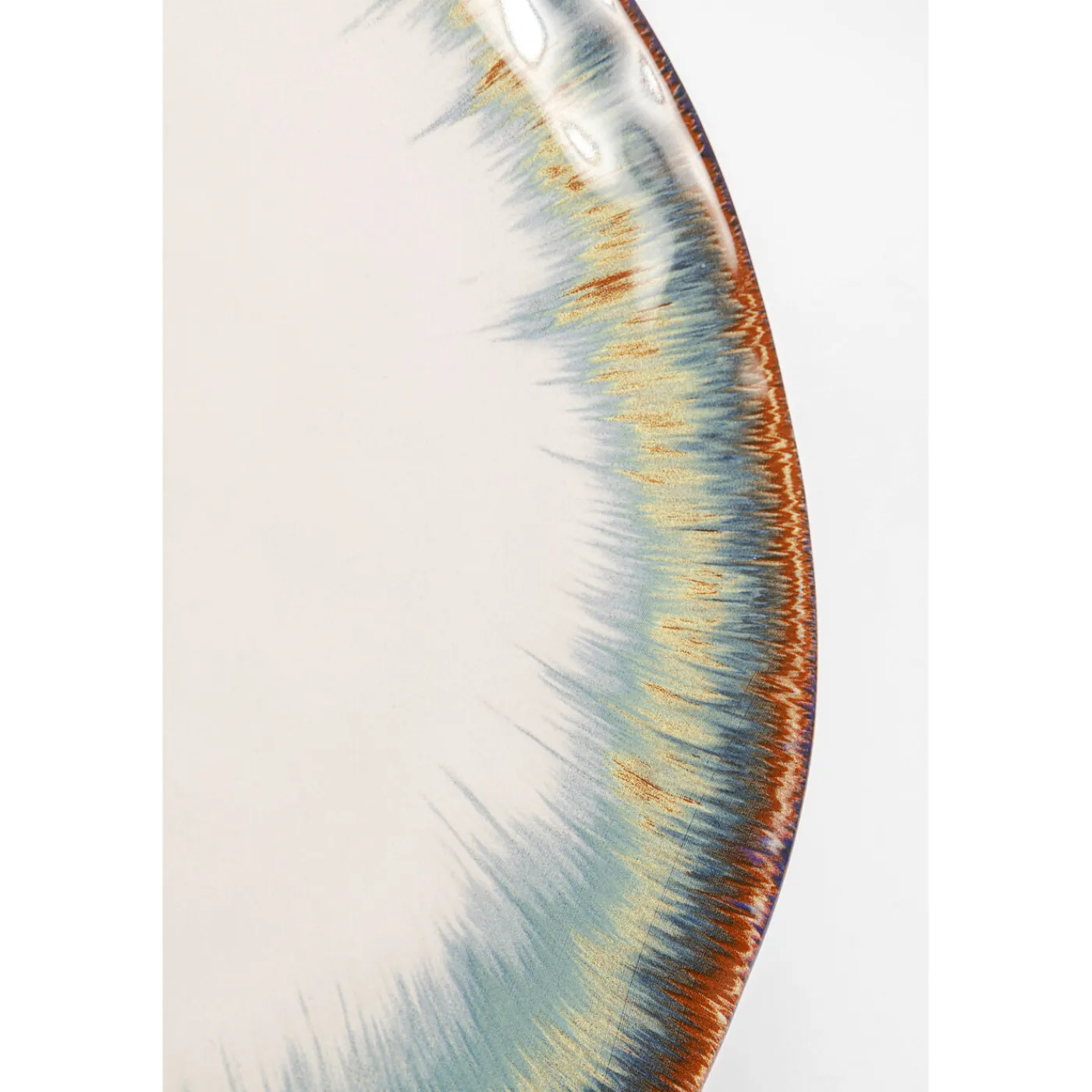 KARE Design Assiette Laguna Bleu O26Cm