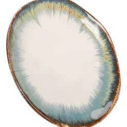 KARE Design Assiette Laguna Bleu O20Cm