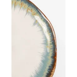 KARE Design Assiette Laguna Bleu O20Cm