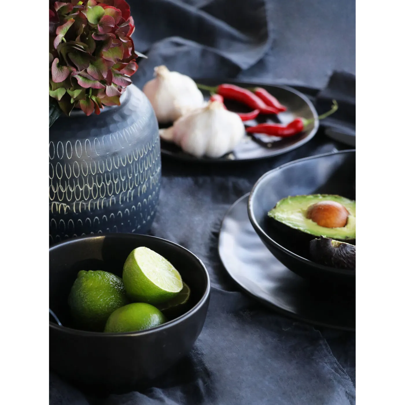 KARE Design Assiette Organic Noire O26Cm