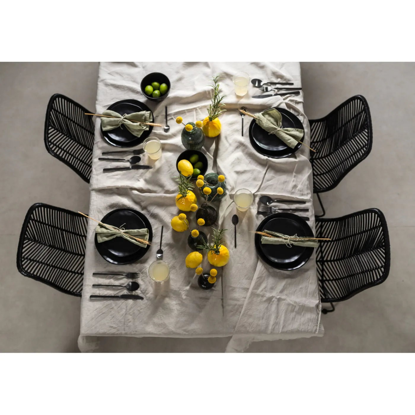 KARE Design Assiette Organic Noire O26Cm