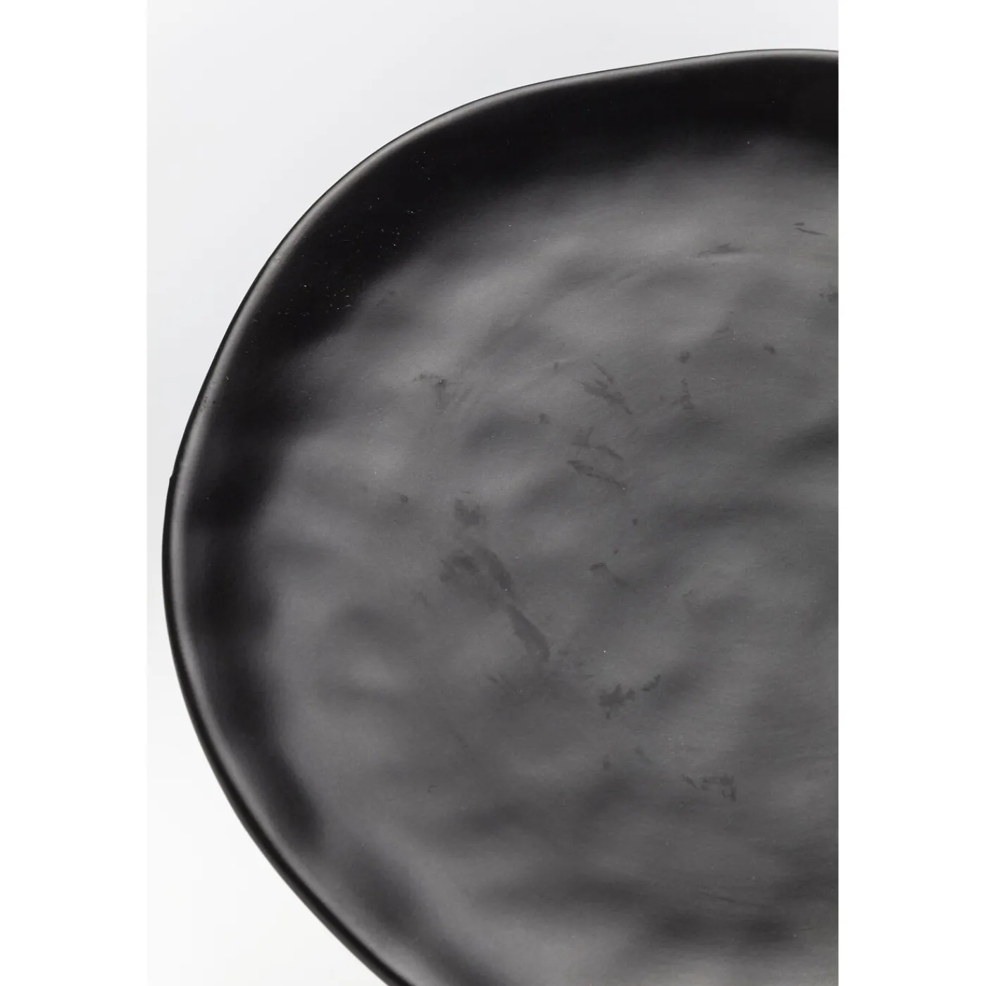 KARE Design Assiette Organic Noire O26Cm