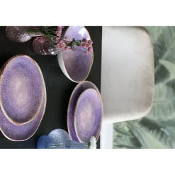 KARE Design Assiette Shirley Violet O21Cm