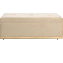 KARE Design Banquette Buttons Storage Beige Pm