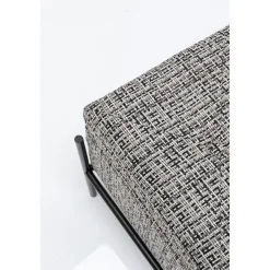 KARE Design Banquette Buttons Storage Noir-Blanc Gm