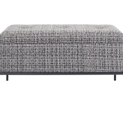 KARE Design Banquette Buttons Storage Noir-Blanc Pm