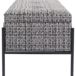 KARE Design Banquette Buttons Storage Noir-Blanc Pm