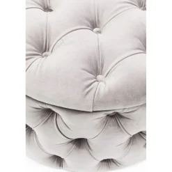 KARE Design Banquette Coffre Desire Velours Argente