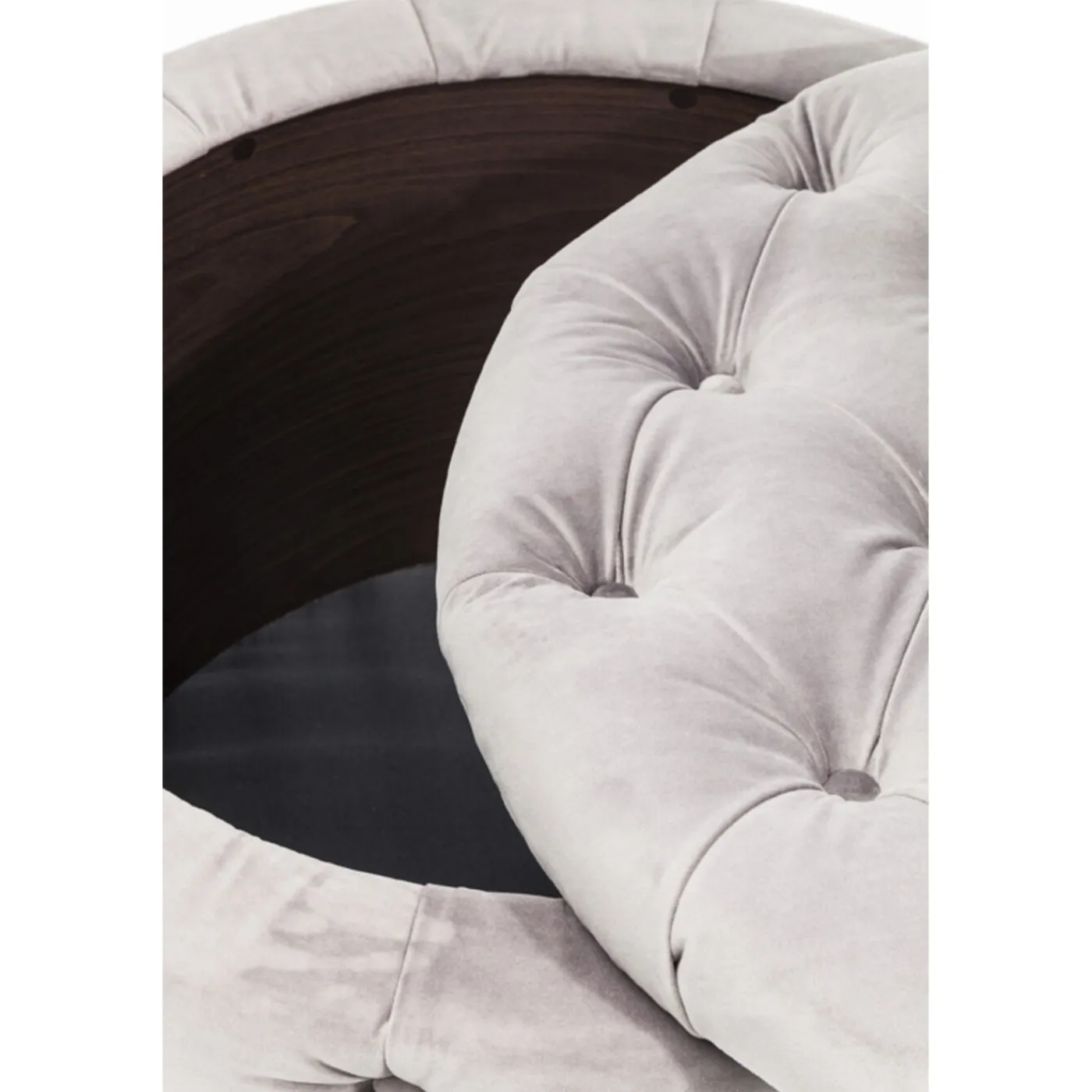 KARE Design Banquette Coffre Desire Velours Argente