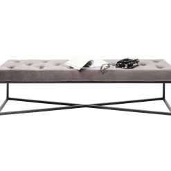 KARE Design Banquette Crossover Gris Noir 150X40Cm