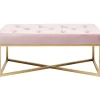 KARE Design Banquette Crossover Rose Laiton 90X40Cm