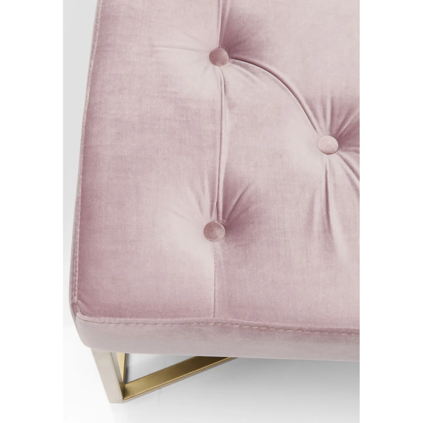 KARE Design Banquette Crossover Rose Laiton 90X40Cm
