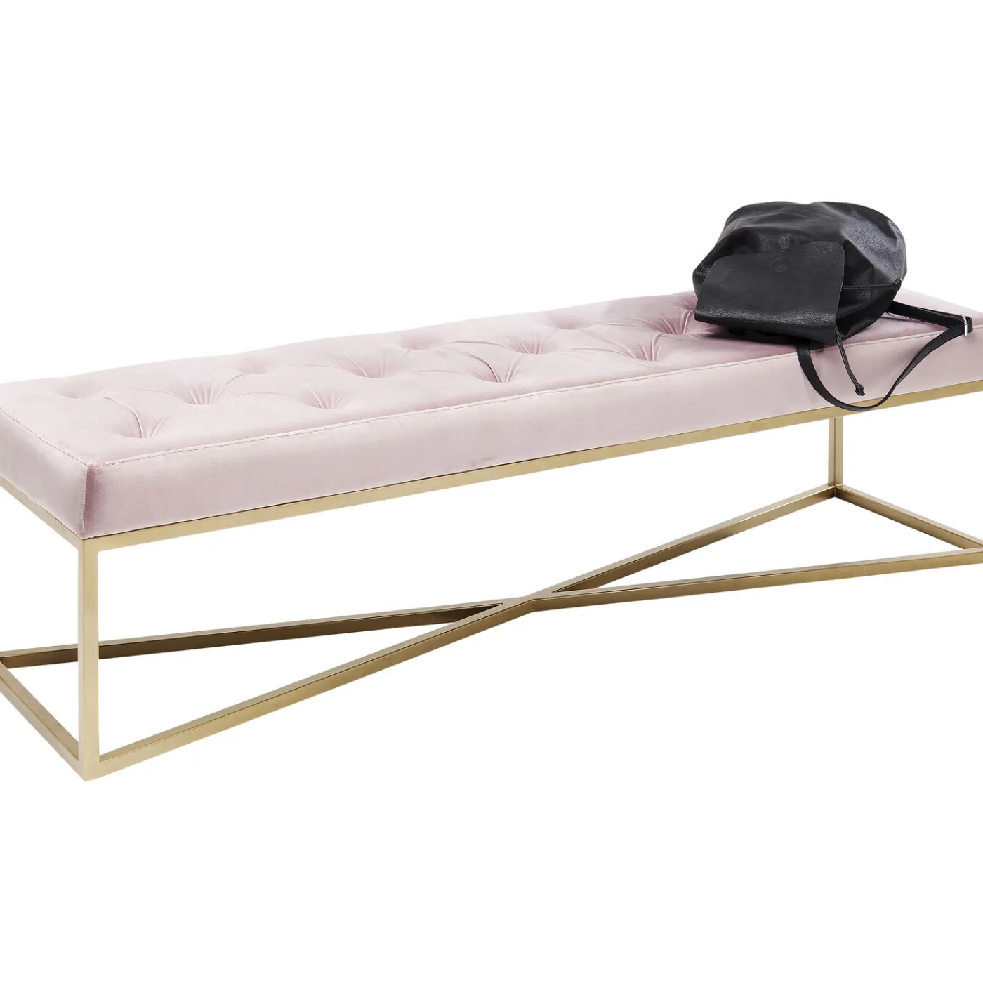 KARE Design Banquette Crossover Rose Laiton 150X40Cm