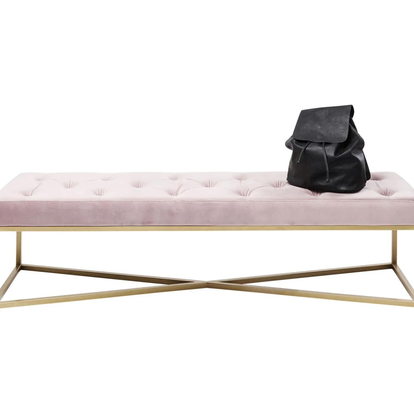 KARE Design Banquette Crossover Rose Laiton 150X40Cm