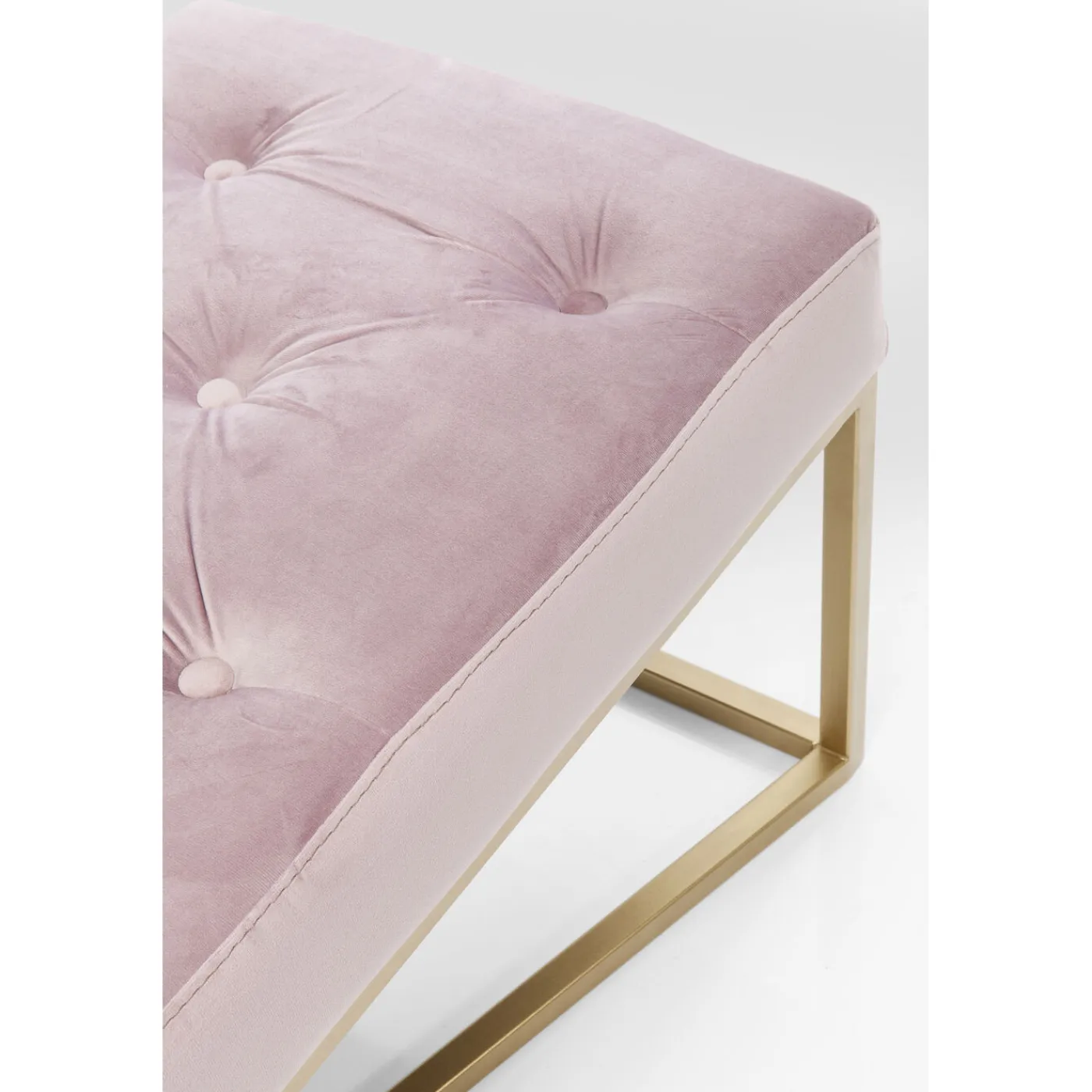 KARE Design Banquette Crossover Rose Laiton 150X40Cm