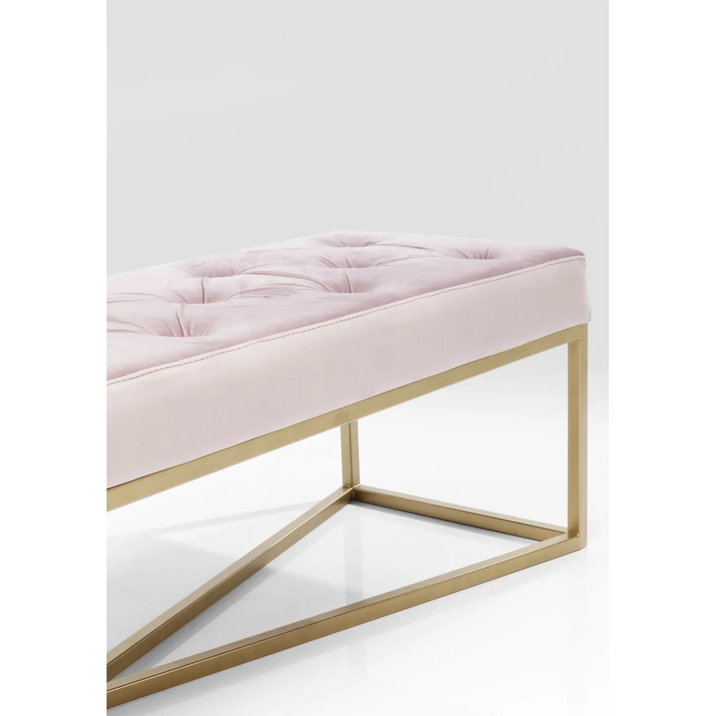 KARE Design Banquette Crossover Rose Laiton 150X40Cm