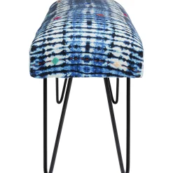 KARE Design Banquette Desna Patchwork Bleu 80Cm