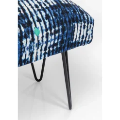 KARE Design Banquette Desna Patchwork Bleu 80Cm