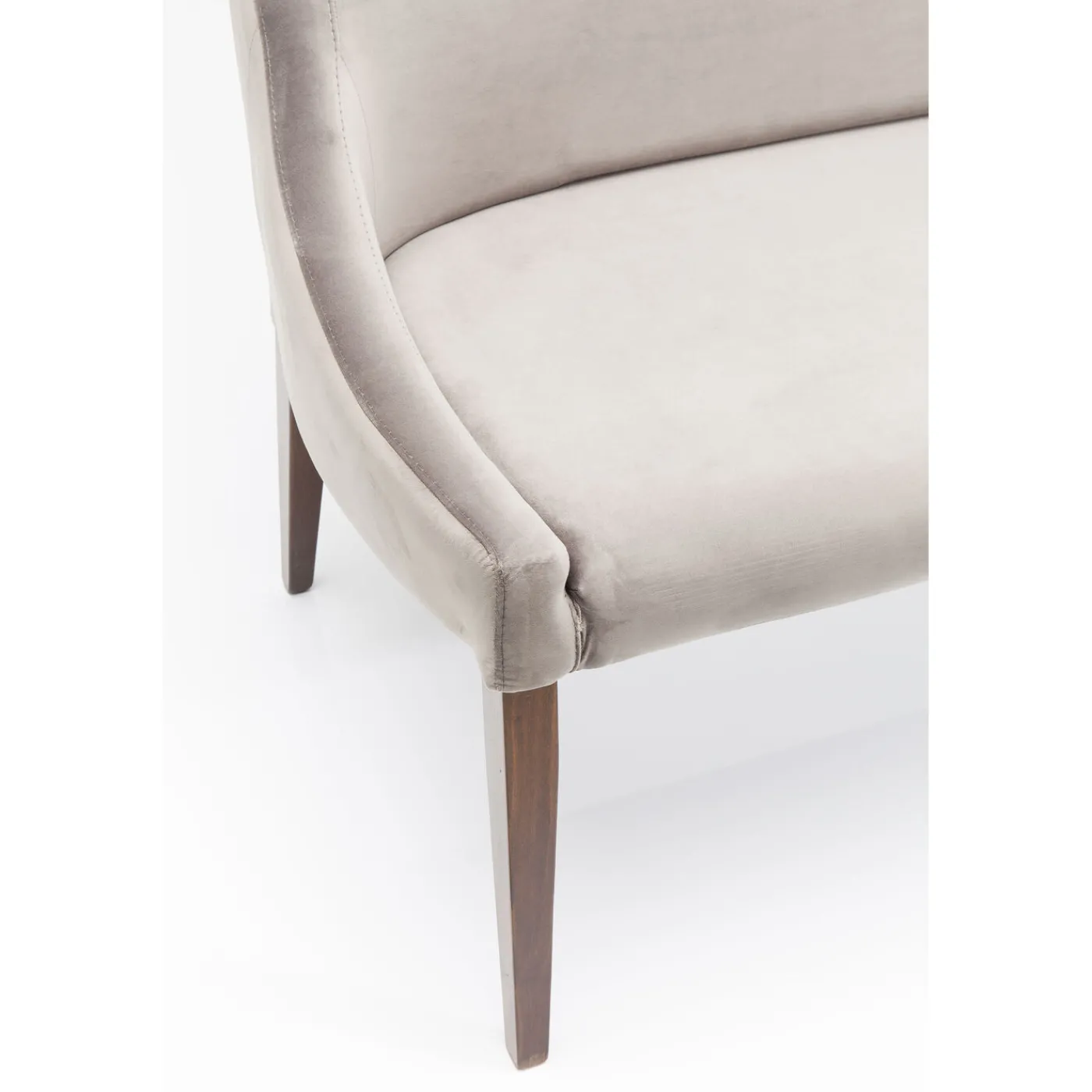 KARE Design Banquette Mode Sans Acc. Velours Gris