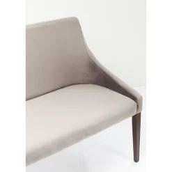 KARE Design Banquette Mode Sans Acc. Velours Gris