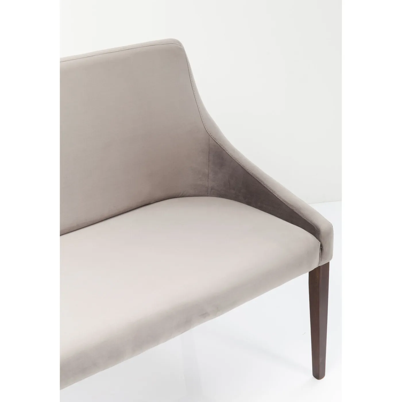 KARE Design Banquette Mode Sans Acc. Velours Gris