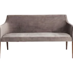 KARE Design Banquette Mode Velours Gris