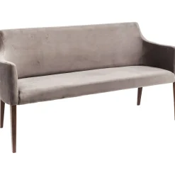 KARE Design Banquette Mode Velours Gris