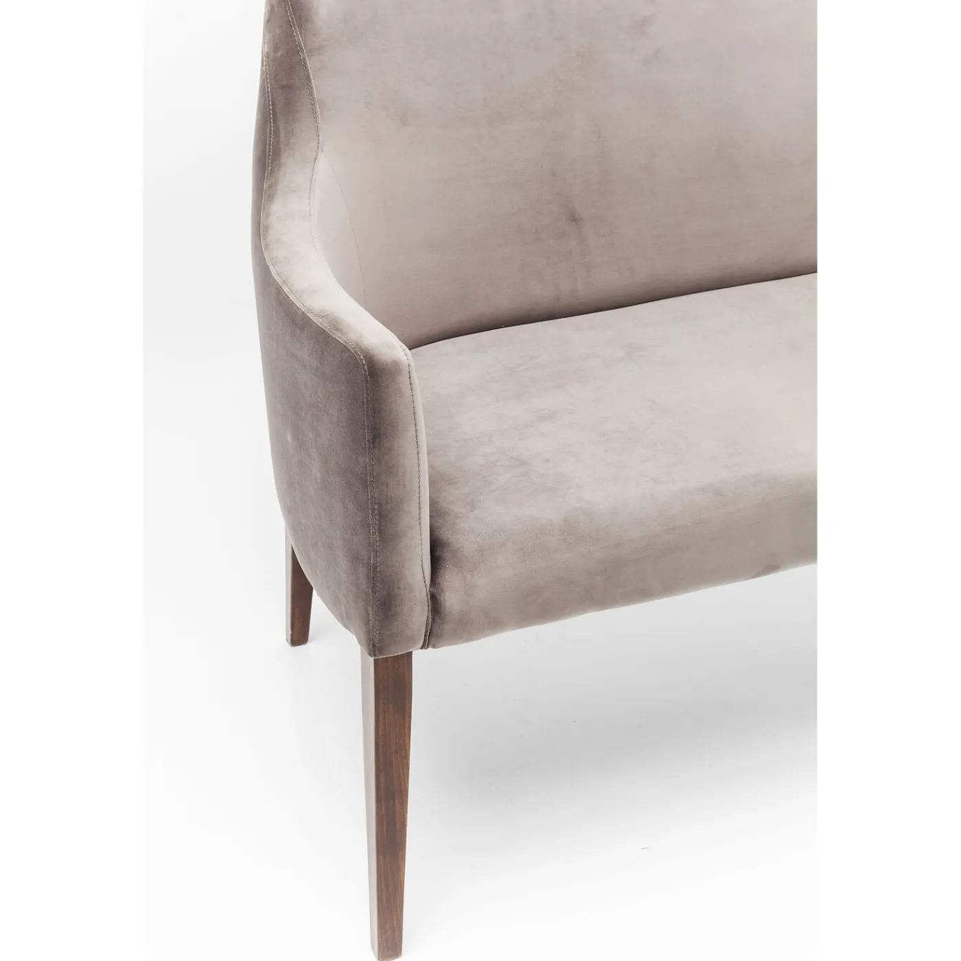 KARE Design Banquette Mode Velours Gris