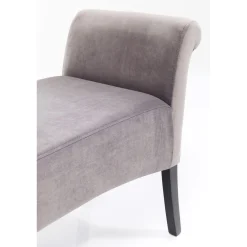 KARE Design Banquette Motley Velvet Silvergrey