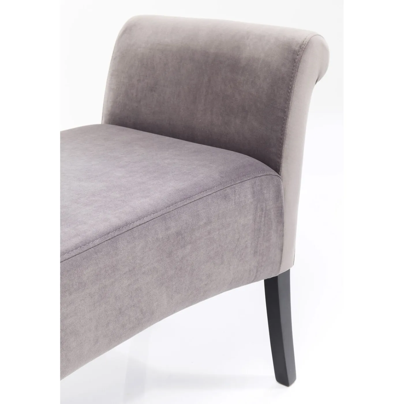 KARE Design Banquette Motley Velvet Silvergrey