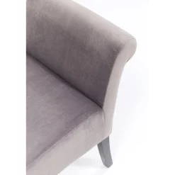 KARE Design Banquette Motley Velvet Silvergrey