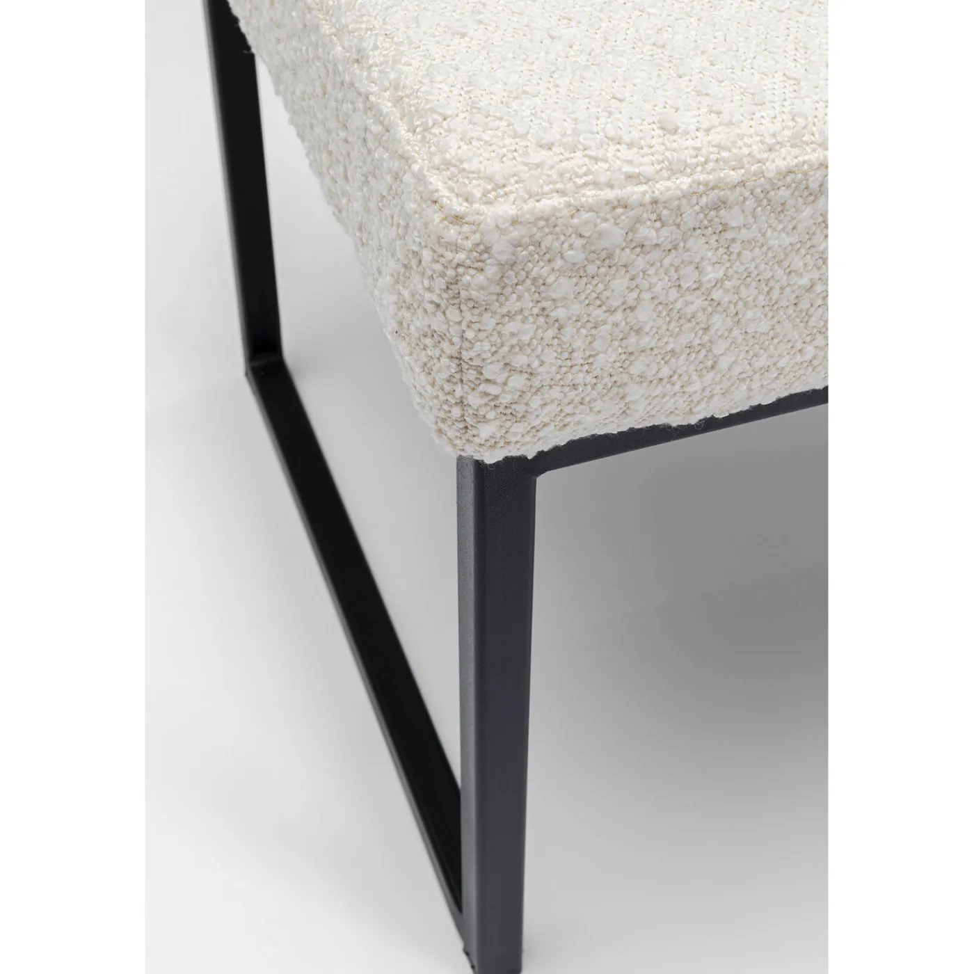 KARE Design Banquette Smart Boucle Creme Noir 90Cm