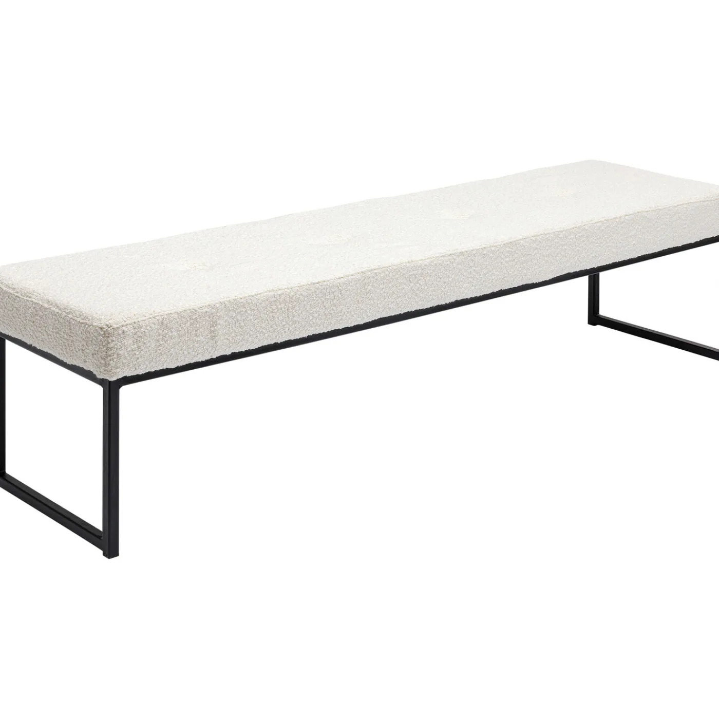 KARE Design Banquette Smart Boucle Creme Noir 150Cm
