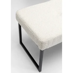 KARE Design Banquette Smart Boucle Creme Noir 150Cm