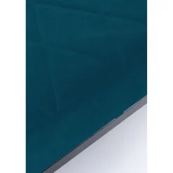 KARE Design Banquette Smart Velours Petrole Noir 150Cm