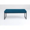 KARE Design Banquette Smart Velours Petrole Noir 90Cm