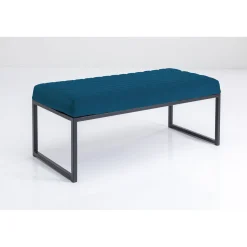 KARE Design Banquette Smart Velours Petrole Noir 90Cm